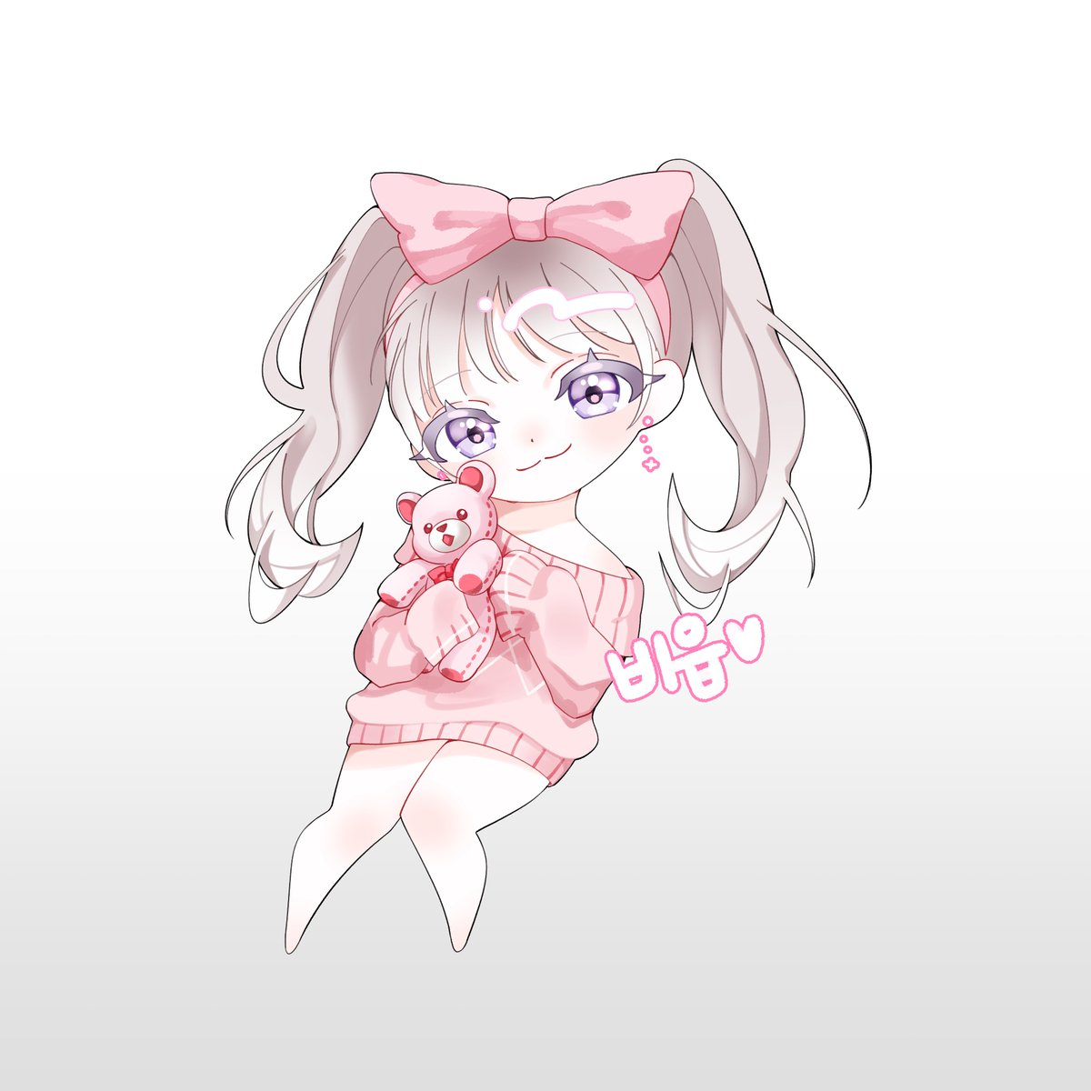 renbug1's tweet image. @maple_otk 

비읍님 캐릭터를 그려보았듭니다~~~
이렇게 분홍분홍한 캐릭터는 처음이라 그리는 내내 너무 행복햇더요 잉잉잉
캐릭터 빌려주셔서 감사드려용 ㅠㅁㅠ♡//