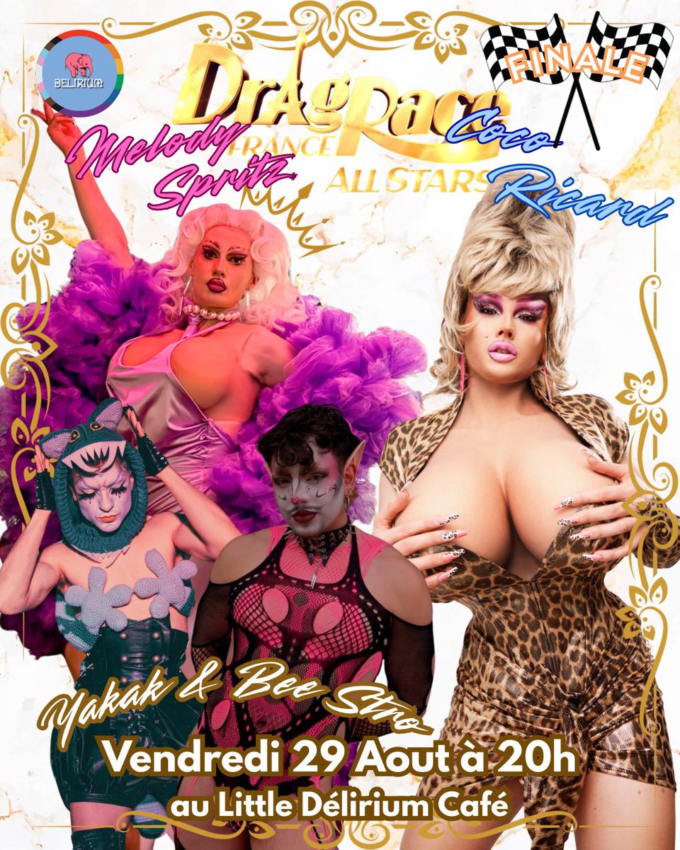 MelodySchpritz's tweet photo. Pour ceux qui savent pas quoi faire à Rennes jpeux vous inviter à la soirée la plus LÉGENDAIRE comme dirait l’autre pour la finale de Drag Race France avec @CocoRicard @Bee_Stroke &amp; @jidanol !!!

#LGBTQIASlay https://t.co/vBy8io5sF4