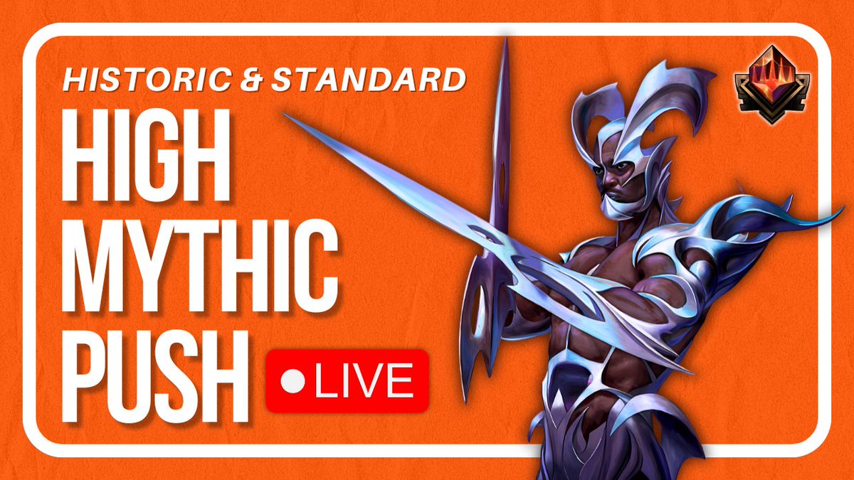 Live on YouTube pushing Mythic rank in Historic and Standard. Come hang out! 
youtube.com/live/cpnlpOrLl…