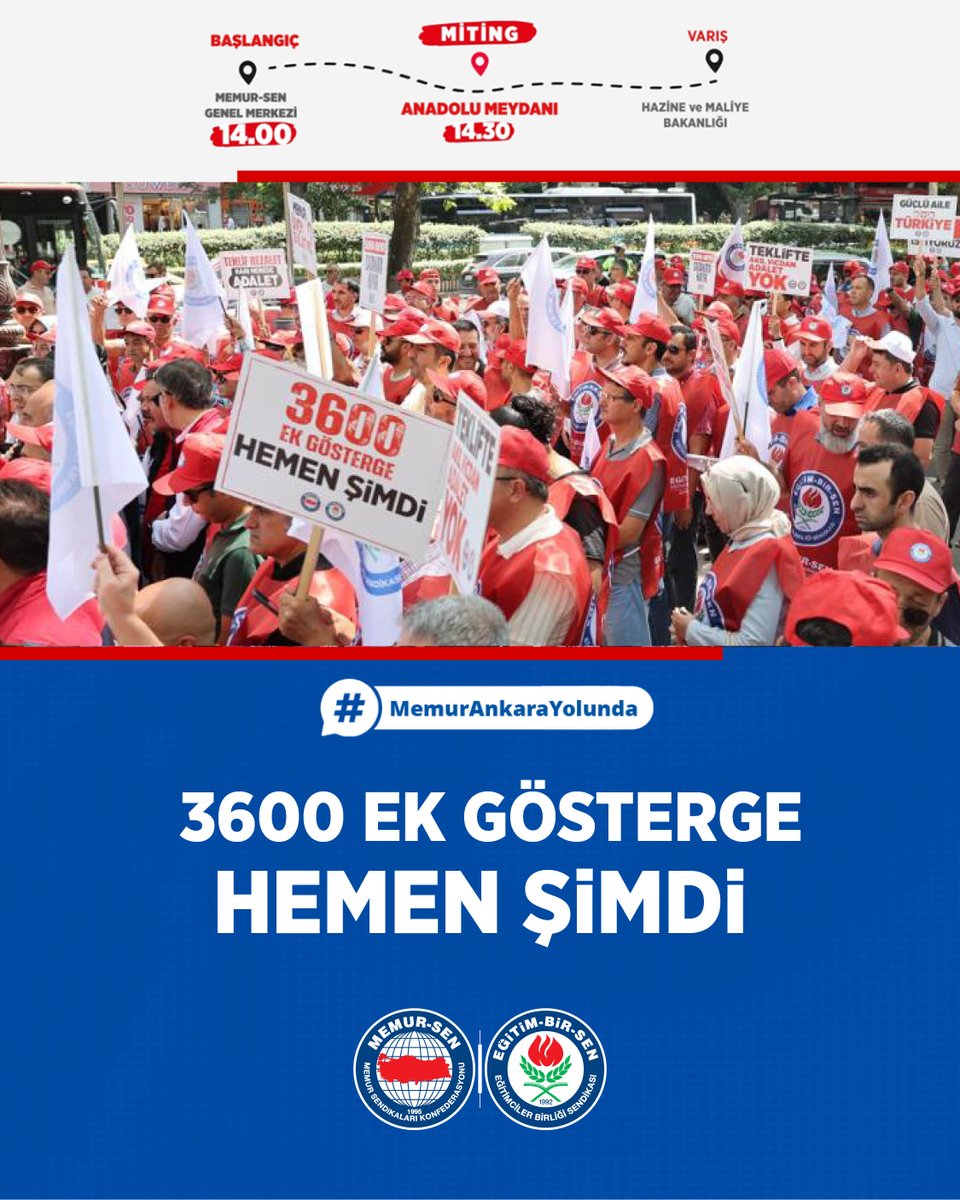 3600 Ek Gösterge hemen şimdi! #MemurAnkaraYolunda