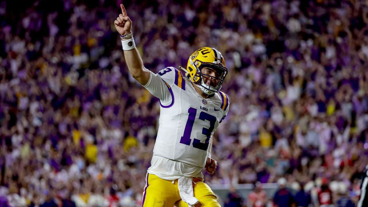 LSU Countdown (@countdownlsu) on Twitter photo Onto This Years QB1 <a href="/Garrettnuss13/">Garrett Nussmeier</a> checking in on today’s #JerseyCountdown 1️⃣3️⃣-Days until #LSUvsCLEM 2x Bowl Game MVP, 2024 2x #SEC POTW! 1st Returning Starting QB to throw for 4k yards previous season. 5,772-yds, 40-TDs & 4-Rushing TDs. #LSU #GeauxTigers Onto This Years QB1 <a href="/Garrettnuss13/">Garrett Nussmeier</a> checking in on today’s #JerseyCountdown 1️⃣3️⃣-Days until #LSUvsCLEM 2x Bowl Game MVP, 2024 2x #SEC POTW! 1st Returning Starting QB to throw for 4k yards previous season. 5,772-yds, 40-TDs & 4-Rushing TDs. #LSU #GeauxTigers