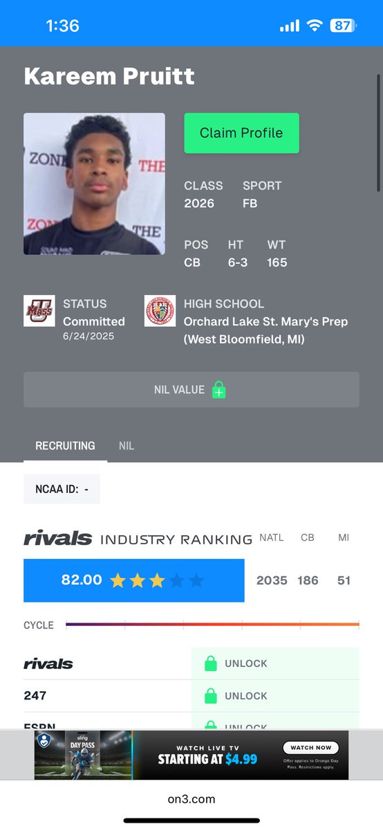 Kareem Pruitt (@kareempruitt08) on Twitter photo Blessed To Ranked A 3 ⭐️ On <a href="/Rivals/">Rivals</a>
Still Working And Improving My Craft For The Upcoming Season!! #AGTG
<a href="/coachdixon_OLSM/">Greg Dixon</a> <a href="/CoachJGonz/">Jermaine Gonzales</a> <a href="/On3sports/">On3</a> <a href="/AllenTrieu/">Allen Trieu</a> <a href="/RisingStars6/">Rising Stars Academy</a> <a href="/OLSMFootball/">OLSM Football</a> Blessed To Ranked A 3 ⭐️ On <a href="/Rivals/">Rivals</a>
Still Working And Improving My Craft For The Upcoming Season!! #AGTG
<a href="/coachdixon_OLSM/">Greg Dixon</a> <a href="/CoachJGonz/">Jermaine Gonzales</a> <a href="/On3sports/">On3</a> <a href="/AllenTrieu/">Allen Trieu</a> <a href="/RisingStars6/">Rising Stars Academy</a> <a href="/OLSMFootball/">OLSM Football</a>