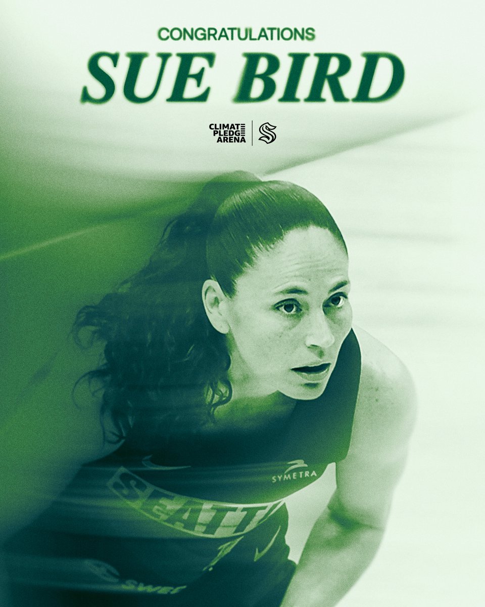 Today, Sue Bird becomes the first <a href="/WNBA/">WNBA</a> player to be honored with a statue.

We are so thankful for the decades she spent #UnderOurRoof

On behalf of everyone at Climate Pledge Arena and the <a href="/SeattleKraken/">Seattle Kraken</a>, congratulations, Sue! 💚