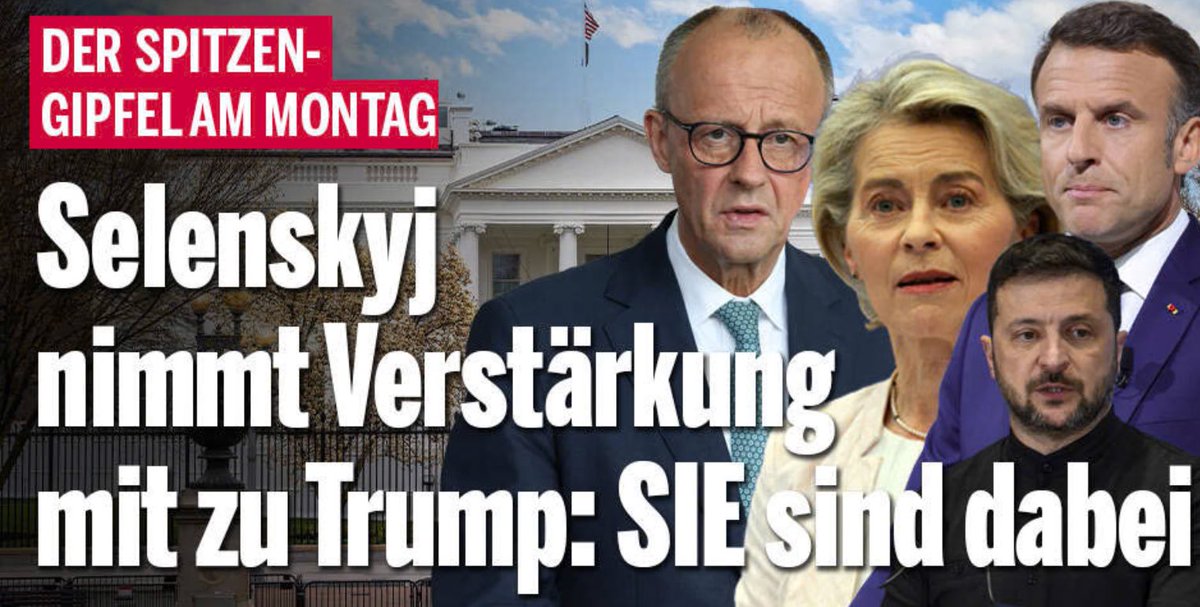 Selenskyi und die Kasperl Triade auf dem Weg in die USA.☝️Da wird sich Onkel Donald aber freuen. 🫵😂