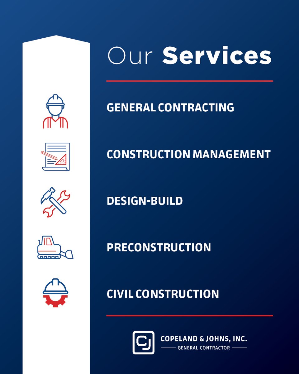 From preconstruction planning to site completion, Copeland &amp; Johns is your trusted partner every step of the way. Our experienced team delivers safety‑first, quality‑driven results.