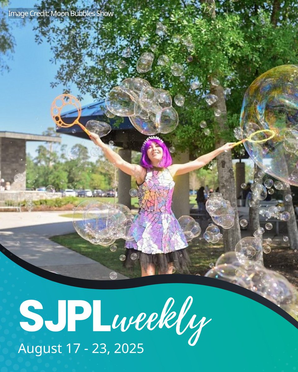 🫧 Bubble Show, Bombay Jam, BINGO, and more!

View this week's FREE events, volunteer opportunities, and read our current blogs.

🔗 conta.cc/3UvTini 

#RightToLibrary #SJPL