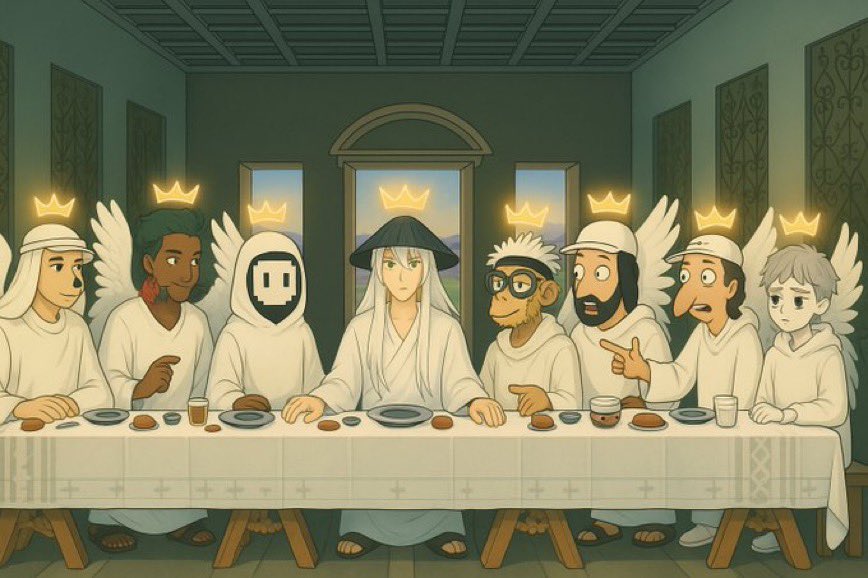 At the last supper, they all became recognized as $eternals 

CA: 3GhKnHnhhxSoc27BKoPcbx2TKT5o6q55KTvznsEoS777