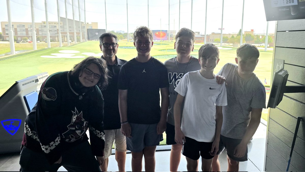Preseason Top Golf fun with some of our Junior Varsity players. #ProsperHockey