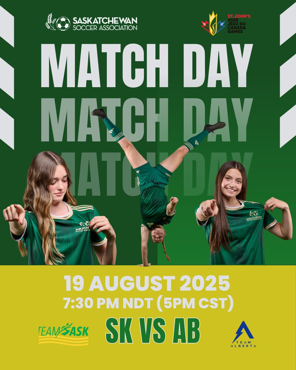 It's MATCH DAY!

Game 1 vs Alberta 
Tuesday, August 19 at 7:30pm NDT (5pm CST) 
WATCH&gt;&gt;&gt;canadagames.ca/summer-videos-…