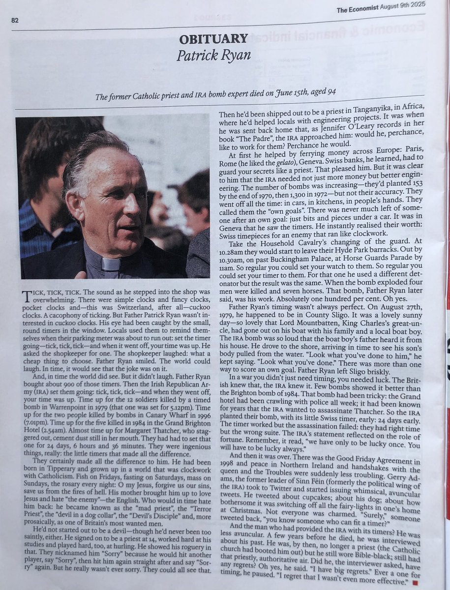 Just catching up with this obituary from last week’s The Economist