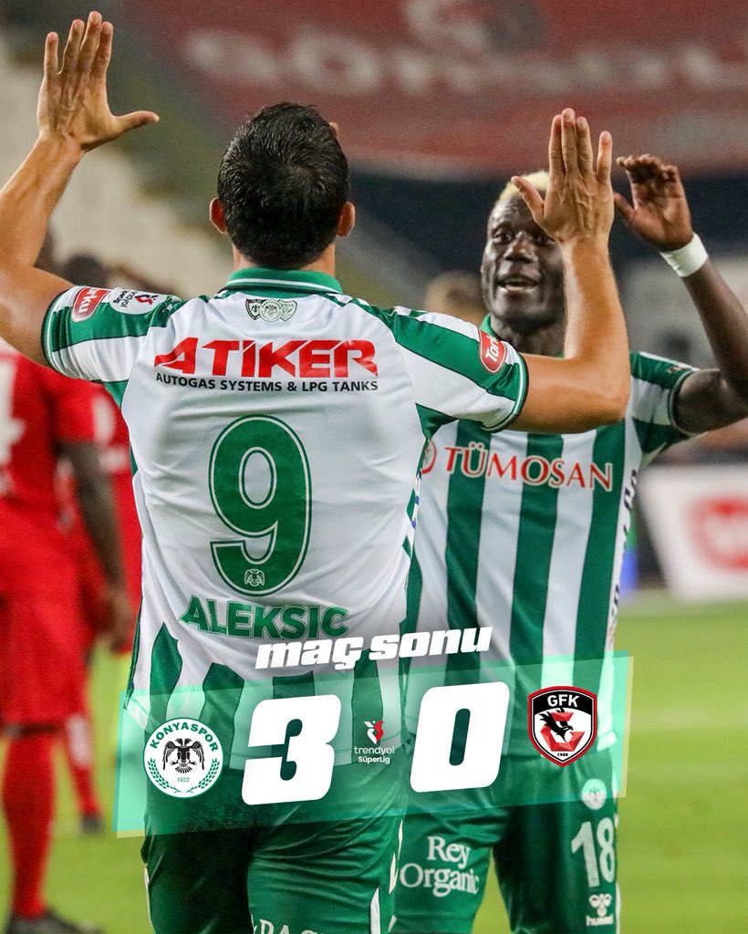 3 Gol 3 Puan! 💚🤍

2'de 2 = Devam 😎💪 

#KNYvGFK