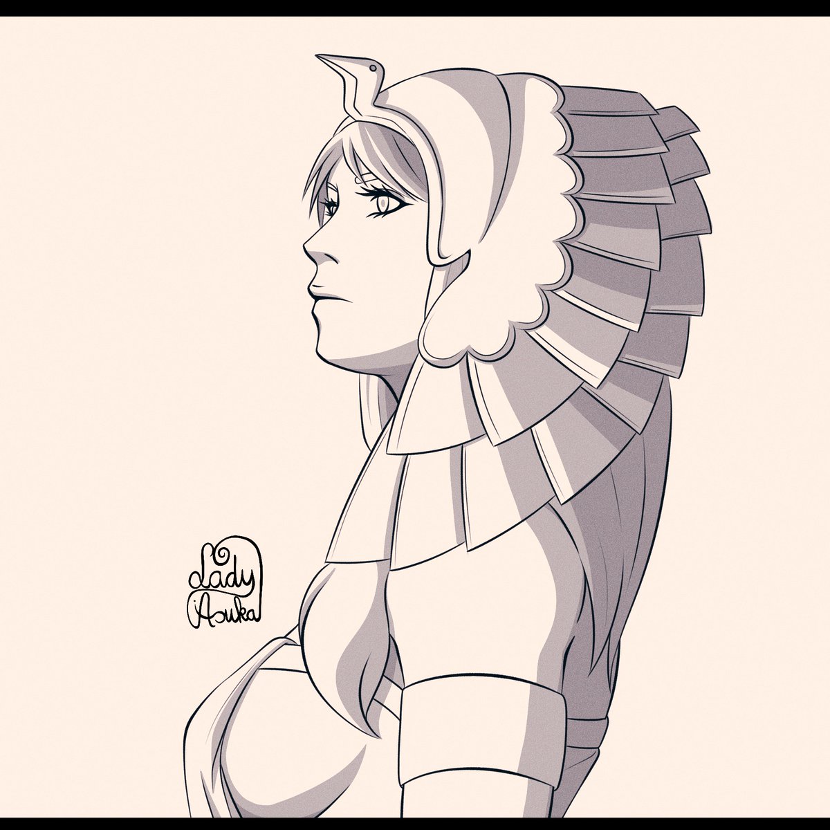 _LadyAsuka's tweet photo. A simple black and white art of my Amunet ♡
#yugioh #originalcha https://t.co/AU0dBMjWhl