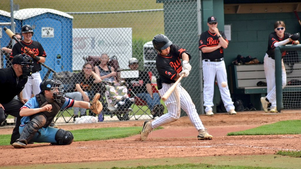 <a href="/AnokaBucs/">Anoka Bucs Baseball</a> <a href="/BobcatsBaseball/">Burnsville Bobcats</a> <a href="/anoka/">anoka</a> Sivoravong comes through again for Anoka, driving in the tying run with 2 outs in the top of the 9th.
B9 - <a href="/AnokaBucs/">Anoka Bucs Baseball</a> 5, <a href="/BobcatsBaseball/">Burnsville Bobcats</a> 5. 
Kitties coming to bat looking to walk it off.
