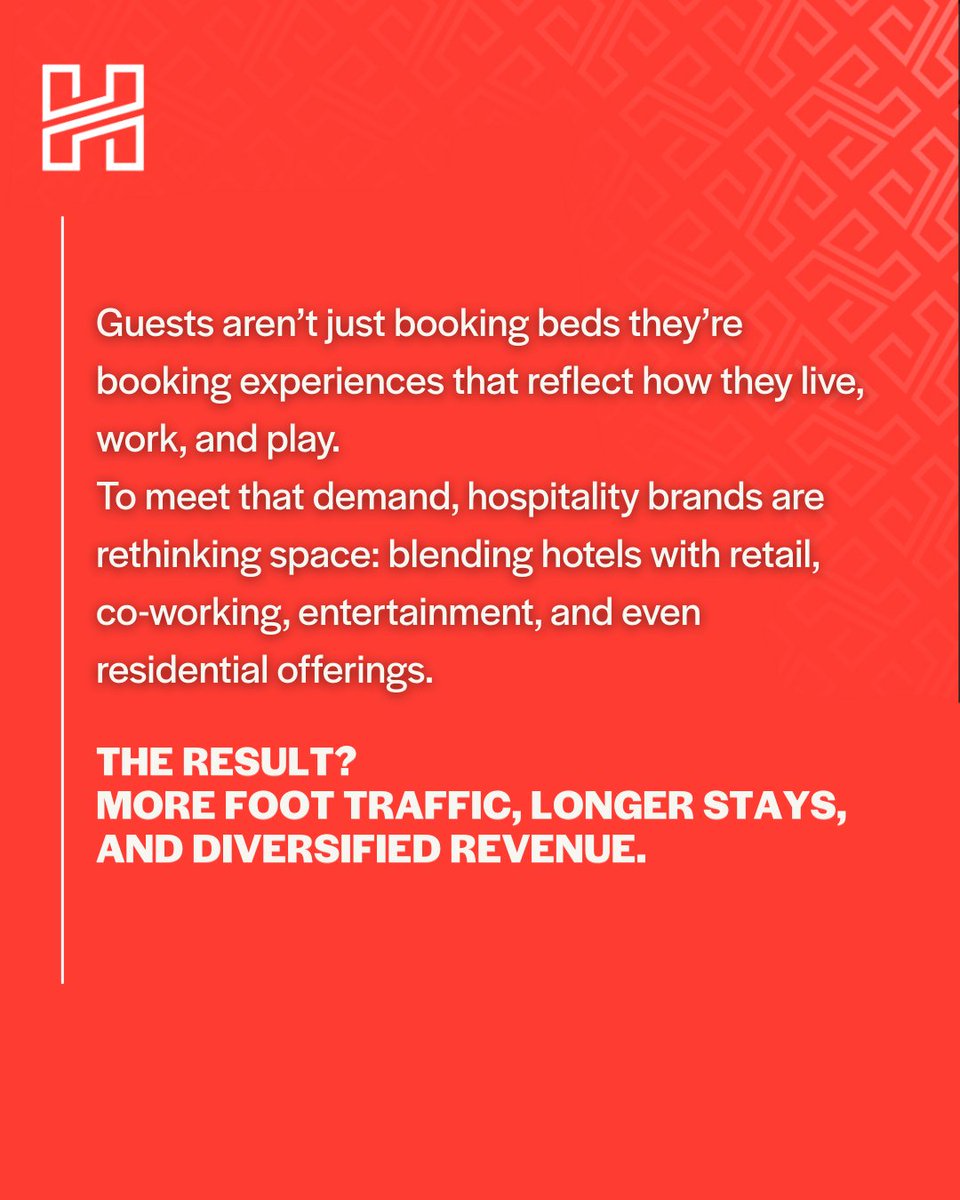 thehospshow's tweet image. Mixed-use hospitality is popping up everywhere. Have you ever visited a hotel that blends hospitality with retail, co-working, or residential space? hotelmanagement.pulse.ly/xw9cvn9p9d #TheHospitalityShow2025 #HospitalityDesign #MixedUseDevelopment