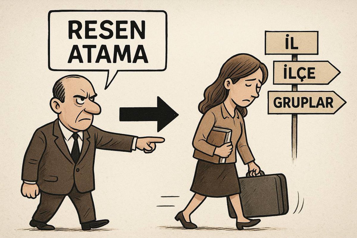 Bir imzayla aileler ayrılıyor, hayatlar değişiyor. Öğretmen emeğini sürgünle değil, adaletle onurlandırın. Re’sen atama, mağduriyet yaratır.

<a href="/tcmeb/">Millî Eğitim Bakanlığı</a> <a href="/_aliyalcin_/">Ali YALÇIN</a> <a href="/EgitimBirSen/">Eğitim-Bir-Sen</a> <a href="/turkegitimsen/">Türk Eğitim Sen</a> <a href="/TalipGeylan06/">Talip Geylan</a> <a href="/alideniz02/">Ali DENİZ</a> <a href="/edipuzen/">Edip Üzen</a> <a href="/egitimis/">Eğitim-İş</a> <a href="/mebpgm/">Personel Genel Müdürlüğü</a> <a href="/Yusuf__Tekin/">Yusuf Tekin</a> 

#ReesenMağduriyeti