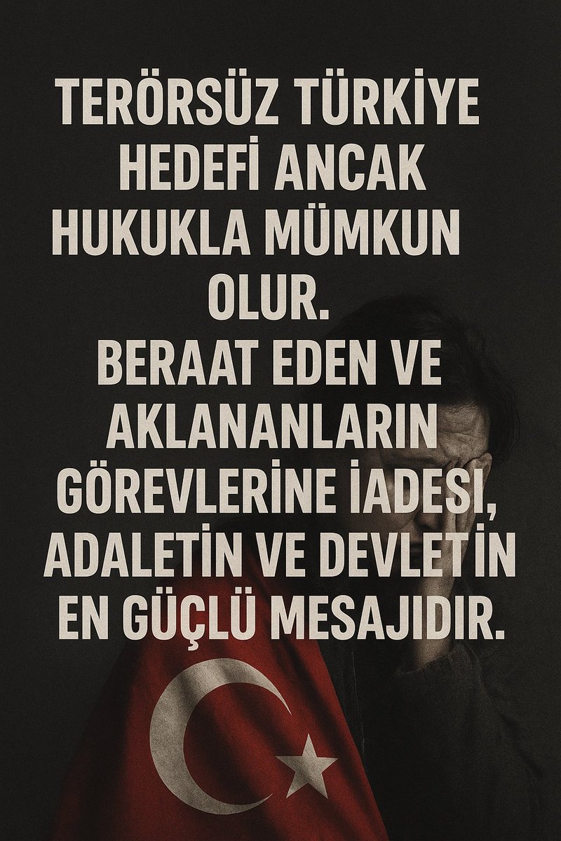 Vatandaş_Rıza (@vatandarza70450) on Twitter photo <a href="/mehmetucum/">Mehmet Uçum</a> Terörsüz Türkiye hedefi elbette hepimizin ortak ideali. Ancak bu hedefin kalıcı olabilmesi için hukuk devleti ilkesinin tavizsiz uygulanması şarttır. Adli yönden aklanan, beraat eden veya takipsizlik kararı alan kişilerin görevlerine iade edilmesi; adalet duygusunu pekiştirir. <a href="/mehmetucum/">Mehmet Uçum</a> Terörsüz Türkiye hedefi elbette hepimizin ortak ideali. Ancak bu hedefin kalıcı olabilmesi için hukuk devleti ilkesinin tavizsiz uygulanması şarttır. Adli yönden aklanan, beraat eden veya takipsizlik kararı alan kişilerin görevlerine iade edilmesi; adalet duygusunu pekiştirir.