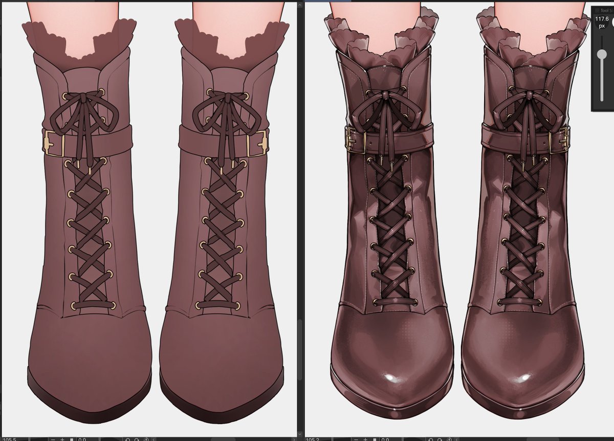 before and after rendering („ᵕᴗᵕ„)