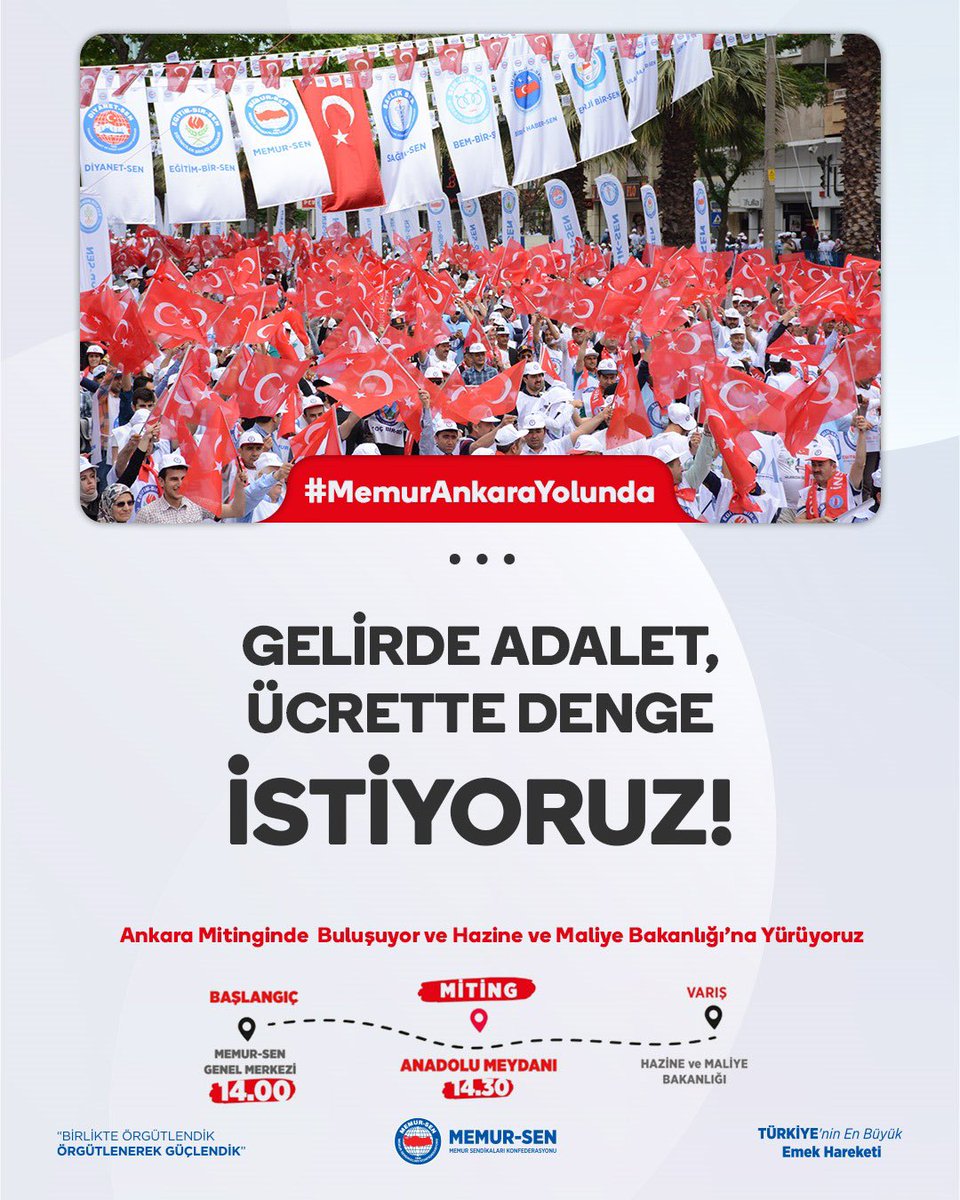 Memur Rızkının Peşinde
#MemurAnkaraYolunda