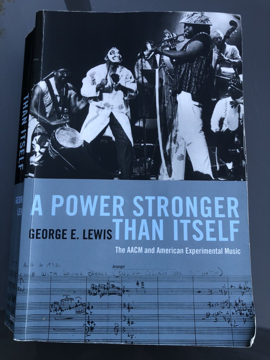 EOBroin's tweet image. What an incredible book. 👏👏👏

Part history, part memoir, part cultural critique. 

Without doubt the best book on the Association for the Advancement of Creative Music. 

Honest, comprehensive &amp;amp; inspiring. 

#GeorgeELewis @UChicagoPress #AACM #AEC #GreatBlackMusic