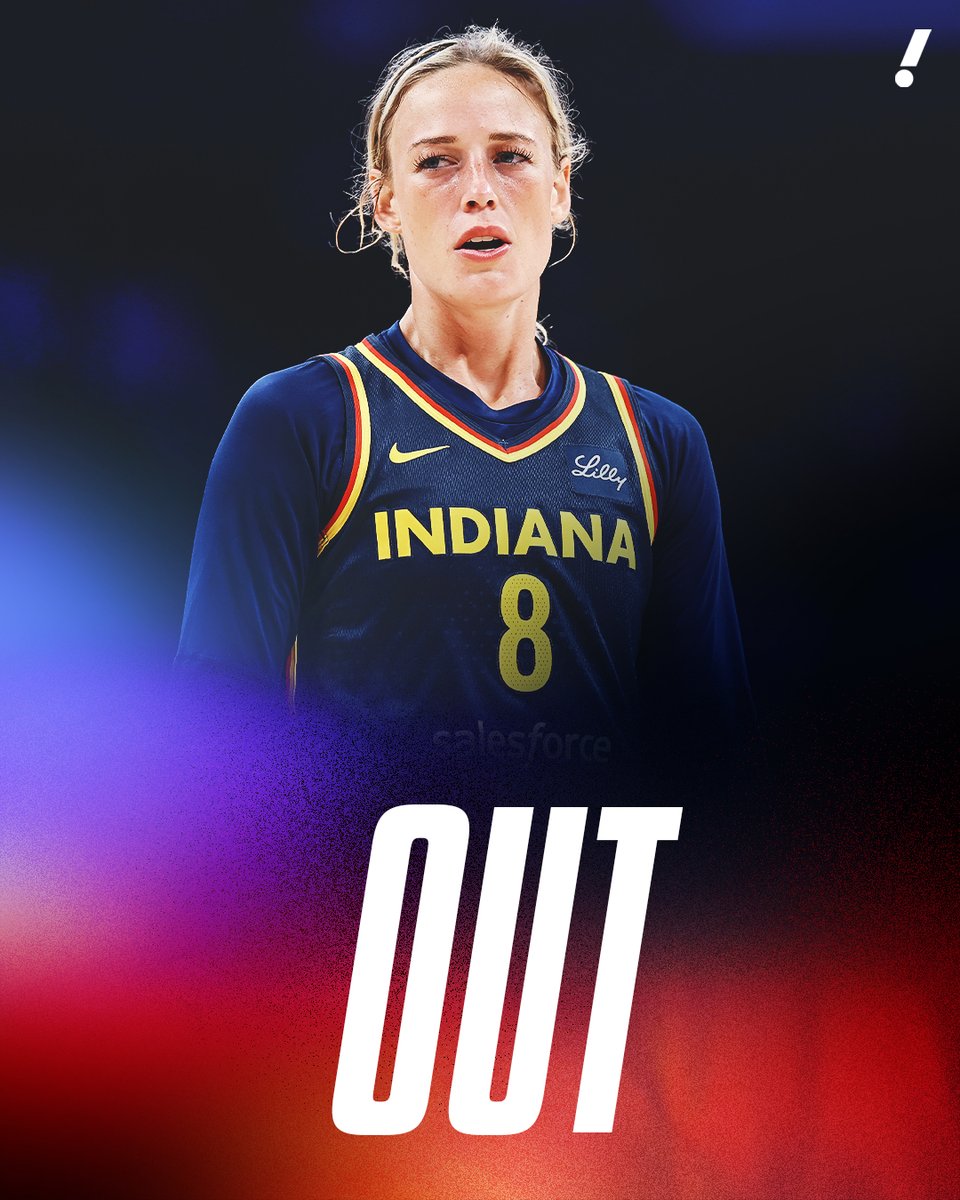 YahooSports's tweet photo. Indiana Fever guard Sophie Cunningham (knee) will not return Sunday vs. the Connecticut Sun. https://t.co/lnEhxUkOGD