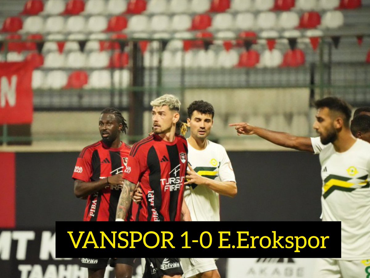 Encama maçê 

VANSPOR 1-0 E.Erokspor

#Vanspor