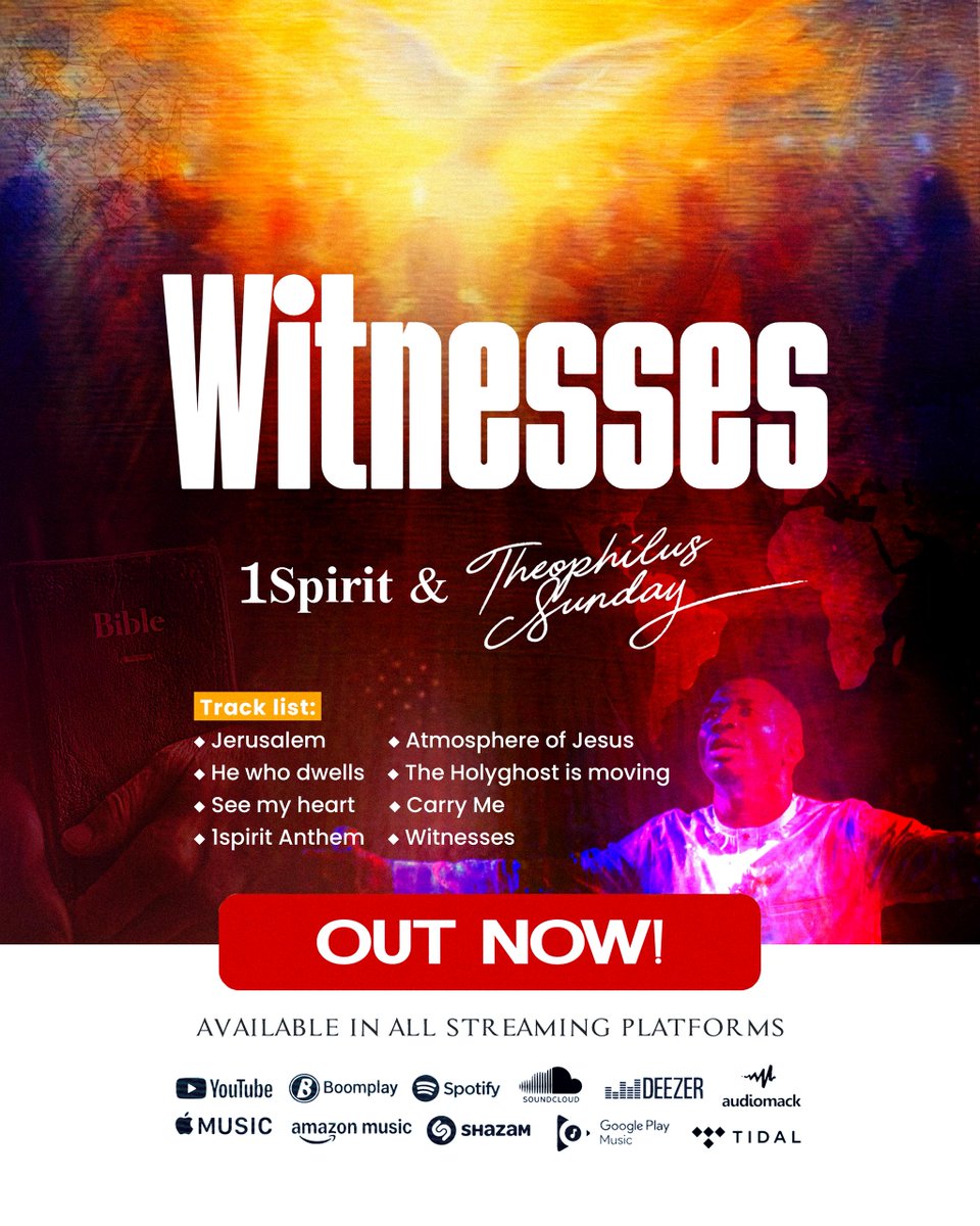 #nowplaying Witnesses by 1spirit &amp; theophilus sunday via <a href="/audiomack/">Audiomack</a> audiomack.com/1spiritandtheo…