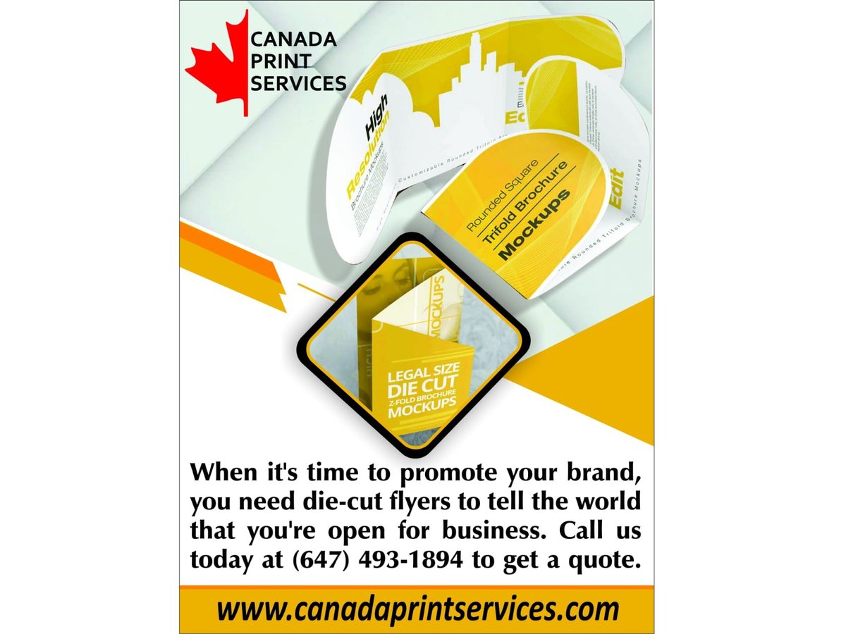 canadaprints's tweet photo. When its time to promote your brand, you need die-cut flyers to tell the world that youre open for business. Call us today at (647) 493-1894 to get a quote.  via: https://t.co/2jGWsrfbpe https://t.co/8ct4V14edO