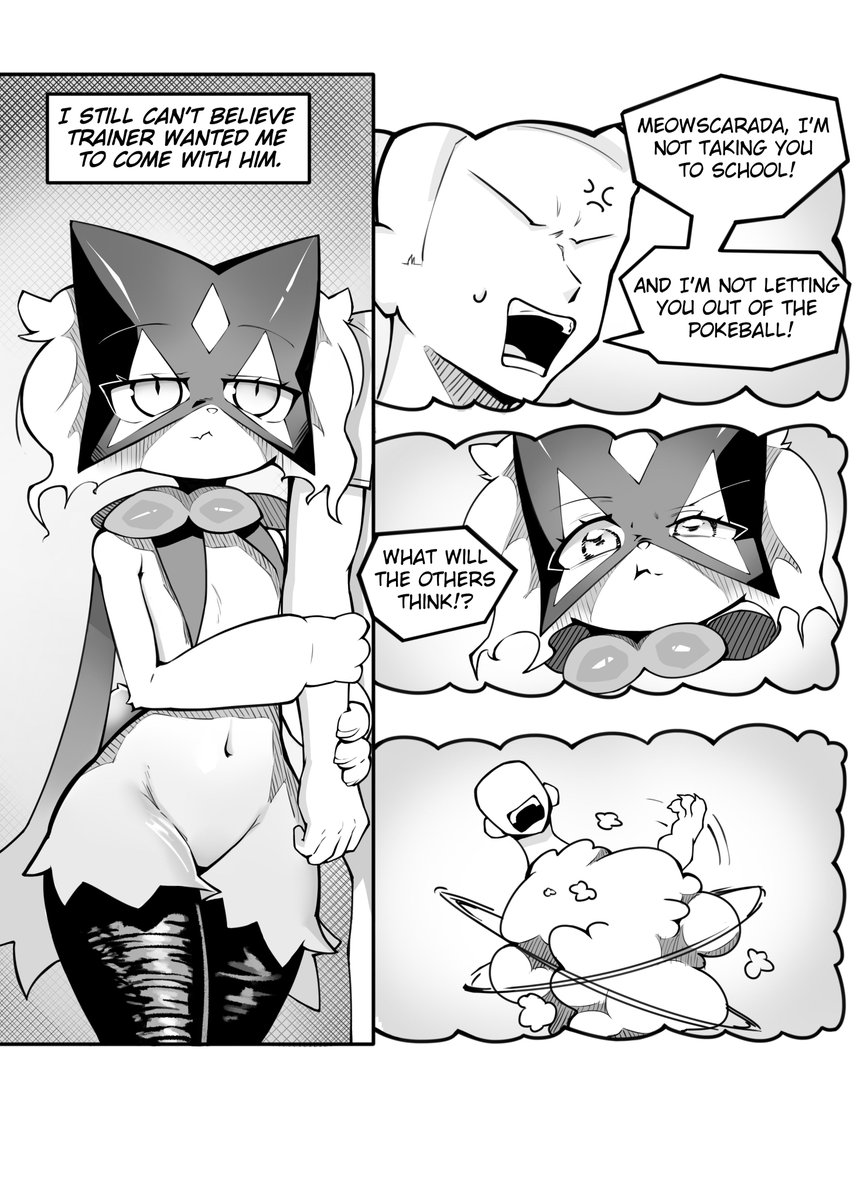 _NoConcession_'s tweet photo. Meowscarada comic 2

Pokemon https://t.co/AFQvqwMYz4
