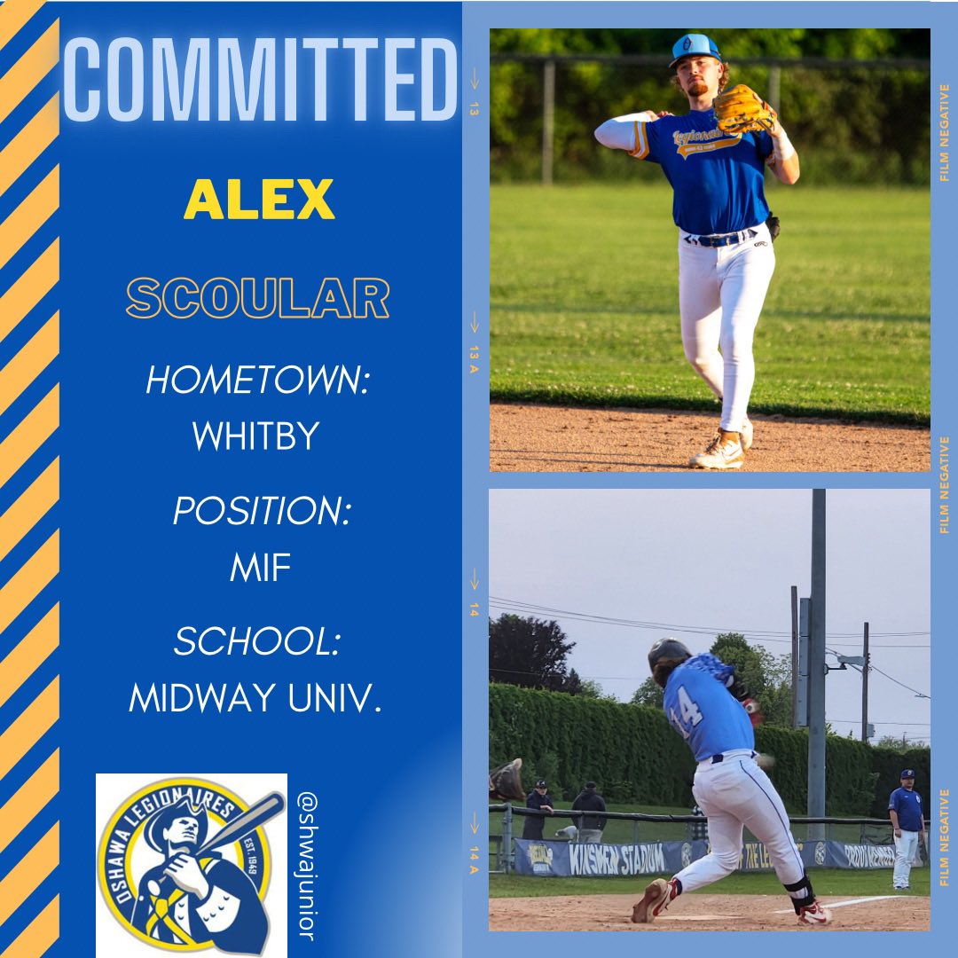 TRANSFER!

Congrats to MIF Alex Scoular on his transfer to Midway University in Midway, Kentucky! Scoular is coming off a summer where he hit .338/.485/.608 for us with a team leading 3 homeruns and a 1.093 OPS. Congrats, Alex!