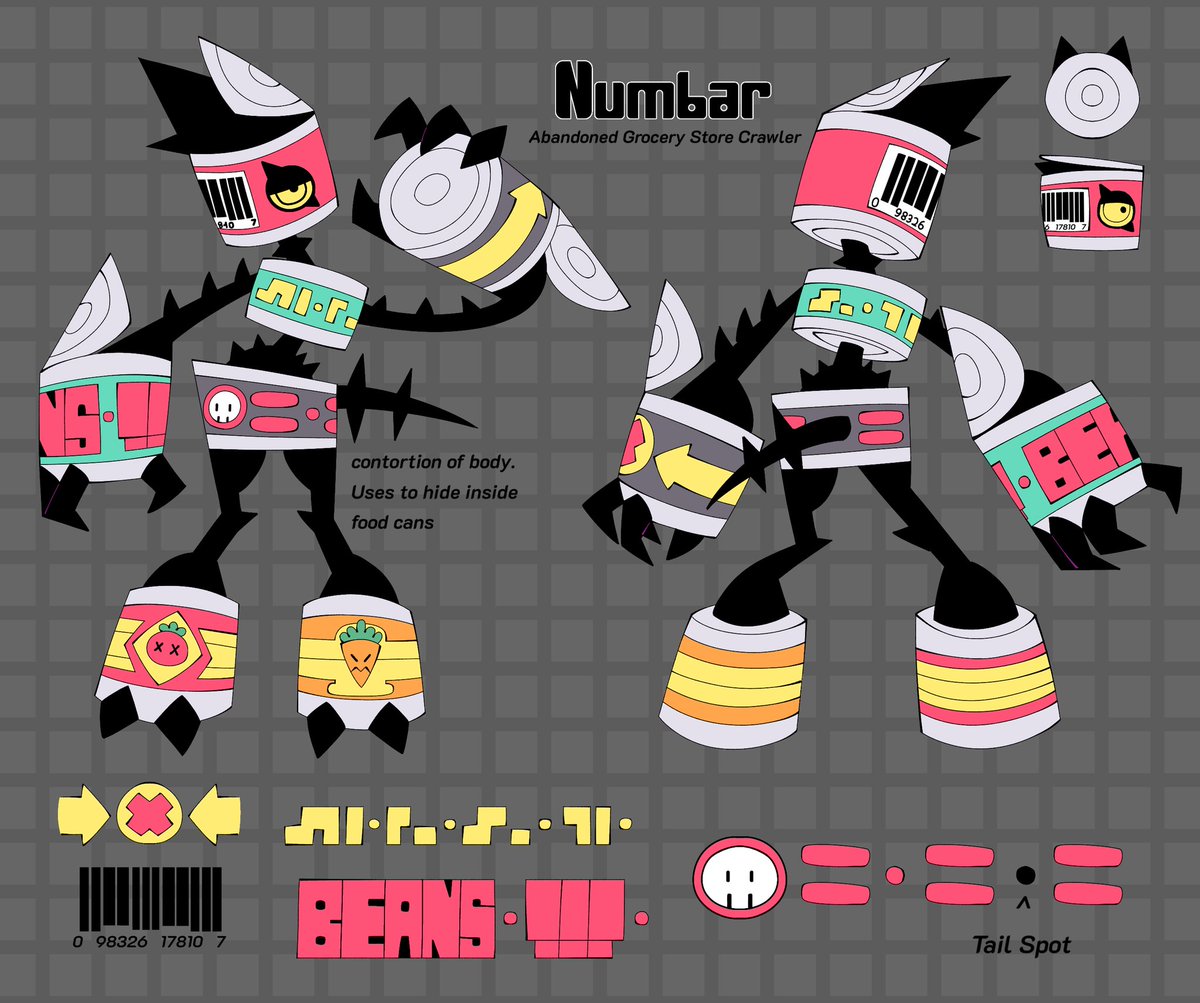 Character design sheet for something