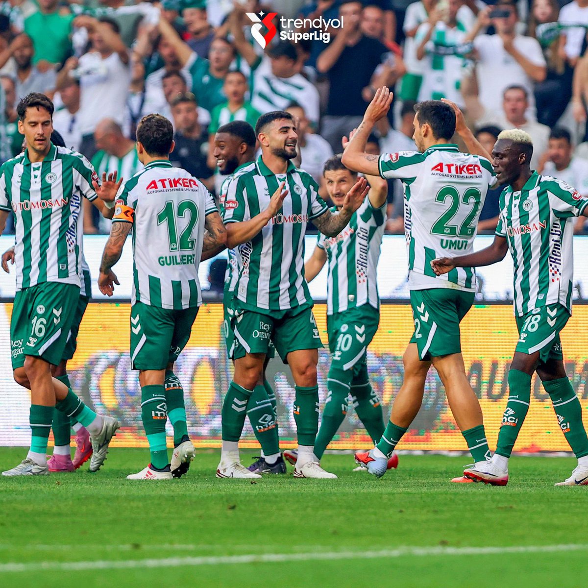 TÜMOSAN Konyaspor’dan sezona 6 puanlı başlangıç. 🟢⚪️

#TrendyolSüperLig | #KNYvGFK