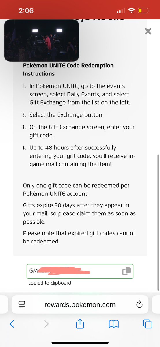 lexabethd's tweet photo. @NianticHelp hey guys! 😊 my code doesn’t seem to be working. https://t.co/7ZcRyMiFFl