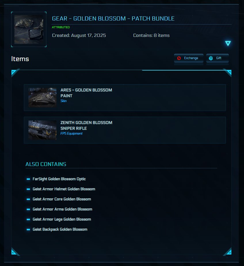 irmdall's tweet photo. Would you call yourself a ship connoisseur?

Golden Blossom - Patch Bundle
To enter, identify these 3 Ships and write a comment. 

Random Citizen who guessed all will be drawn on the 31st!

@RobertsSpaceInd
#StarCitizen 

No need to follow/like/repost but always appreciated! https://t.co/hI16agVO24
