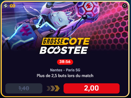 ACP_Bet's tweet photo. 🔥 Grosse cote boostée sur @WinamaxSport !
➡️ Nantes – PSG : +2,5 buts dans le match
➡️ Cote boostée à 2.00 🚀
Ne laissez pas passer ça 👀

#PSG #TeamParieur #Winamax https://t.co/z5iS1LfIrO