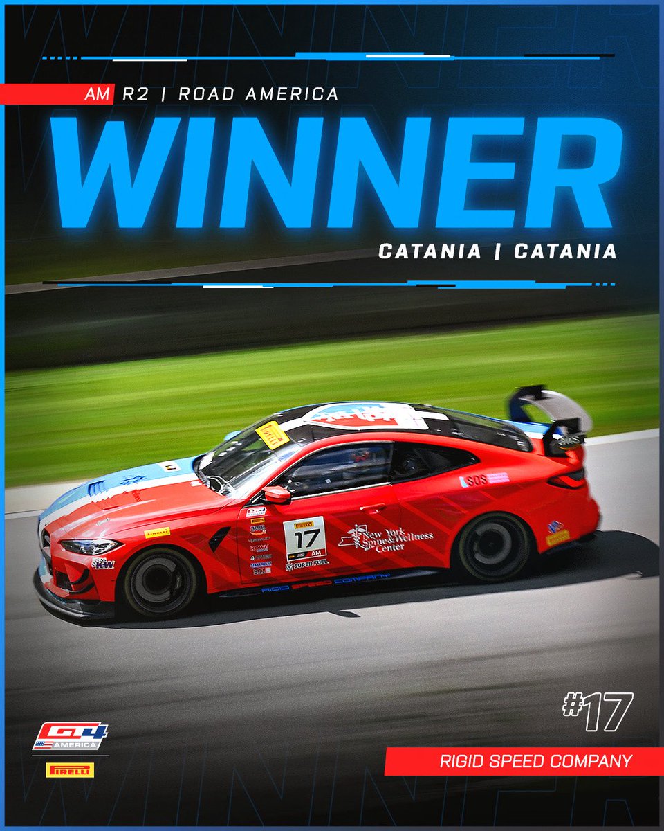 GT4America's tweet image. What a race for the pair of Catania’s 🏆

#GTRoadAmerica #GT4America