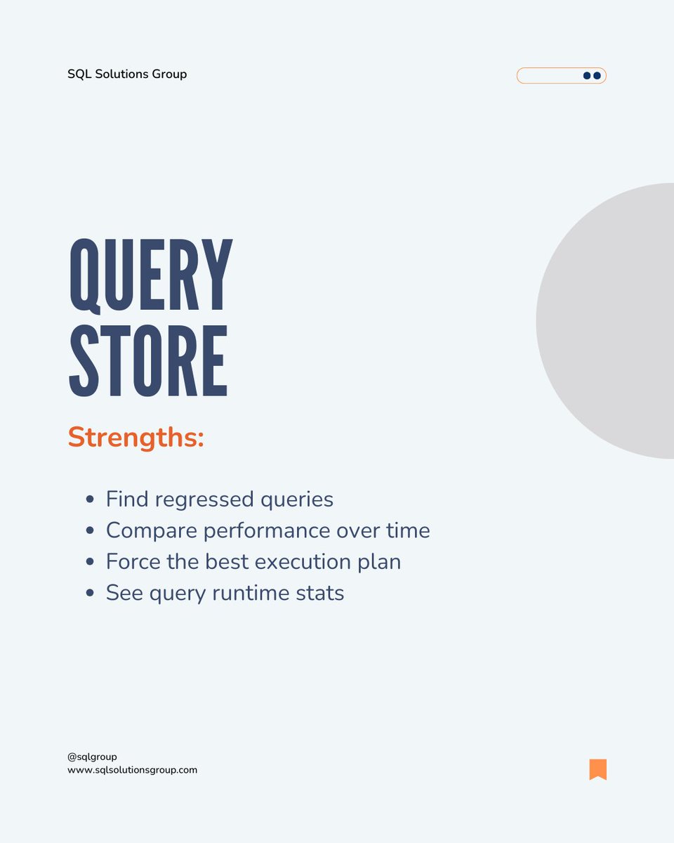 SQLGroup's tweet image. Boost SQL Server performance with our tutorials on Query Store &amp;amp; Extended Events. Learn how to troubleshoot like a pro with tips from seasoned SQL Server consultants.
na2.hubs.ly/y0JNGr0
#sqlserver #sql #querystore #extendedevents