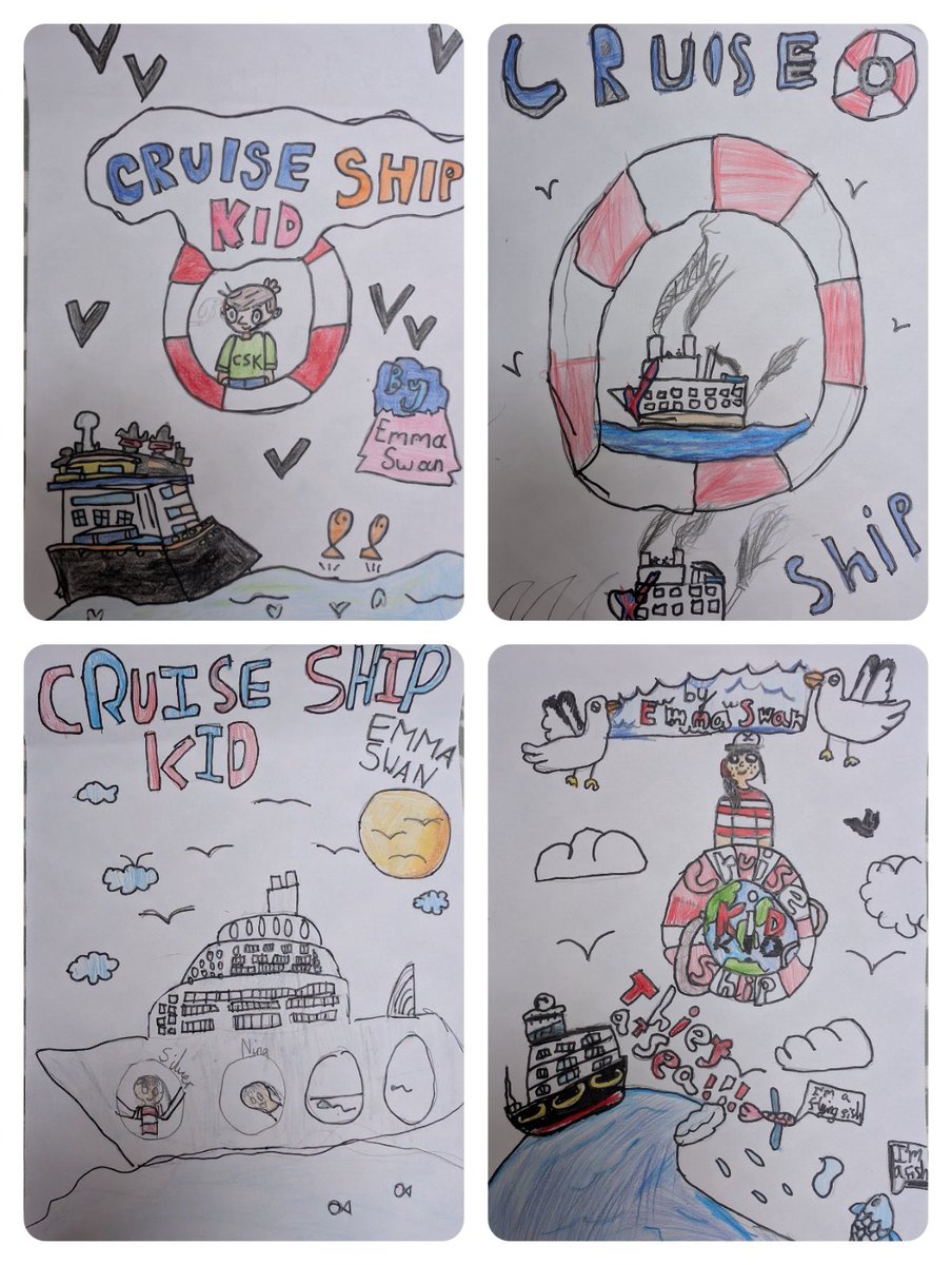 Look at this amazing Cruise Ship Kid artwork from Cogan Primary School! They are fantastic and it was brilliant to do my author event at your school! Please keep tagging me in any reader artwork it makes my day!!
Thank you to the brilliant Griffin Books for sending these to me!