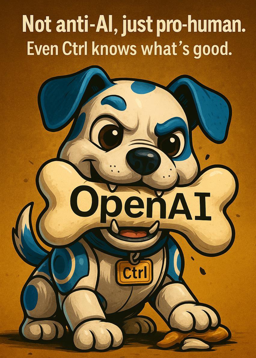 humantoken300's tweet photo. Not anti-AI. Just pro-human.
Even Ctrl knows whatโs right. ๐ถ๐ฆด
The future belongs to humans, with AI serving us, not replacing us.
๐ $HUMAN
#ProHuman #HumanToken #AI #Crypto https://t.co/kNmHOV51XH