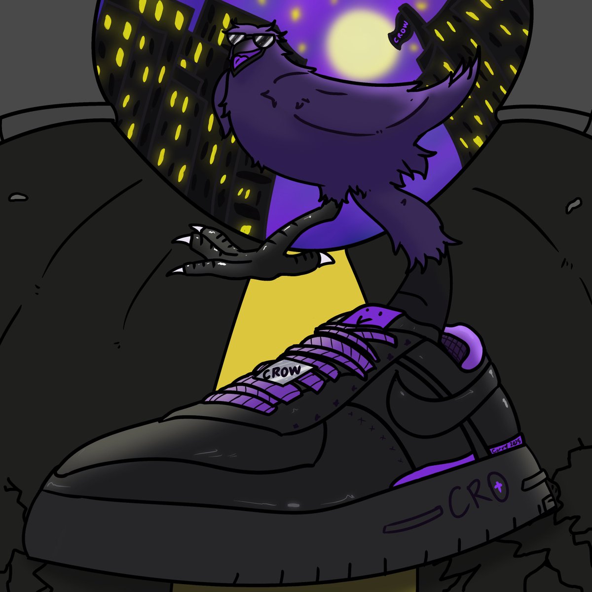 🐦‍⬛Wait a minute (caw), get it how you live it (caw)

8 talons in when we standin' on business

I'm a big crow steppa, underground scallops

Top-notch crows get the most, not the lesser 🐦‍⬛