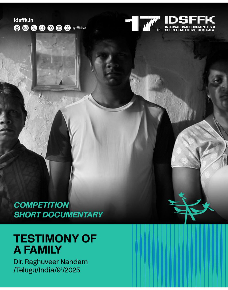Raghuveer204's tweet photo. My documentary : 'Testimony of a family' is having its world premiere at 17th International Documentary &amp; Short Film Festival of Kerala (IDSFFK). https://t.co/Dn9aDe4iCk