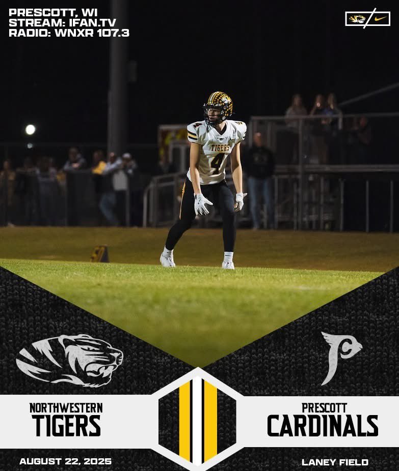 IT IS GAME WEEK

Northwestern @ Prescott 
Friday August 22 | 7 PM

Stream: iFan Sports Network 
Radio: WNXR 107.3 FM 

#TigersFootball 
#FearTheRoar