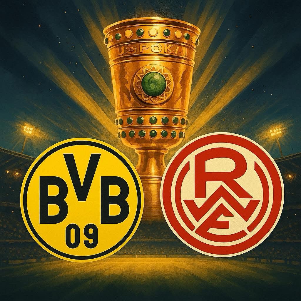 DFB Pokal live bei uns am Montagabend ab 20:00 Uhr 
#rotweissessen vs #BVB auf 12 TVs📺
#DFBPokal #sportsbar