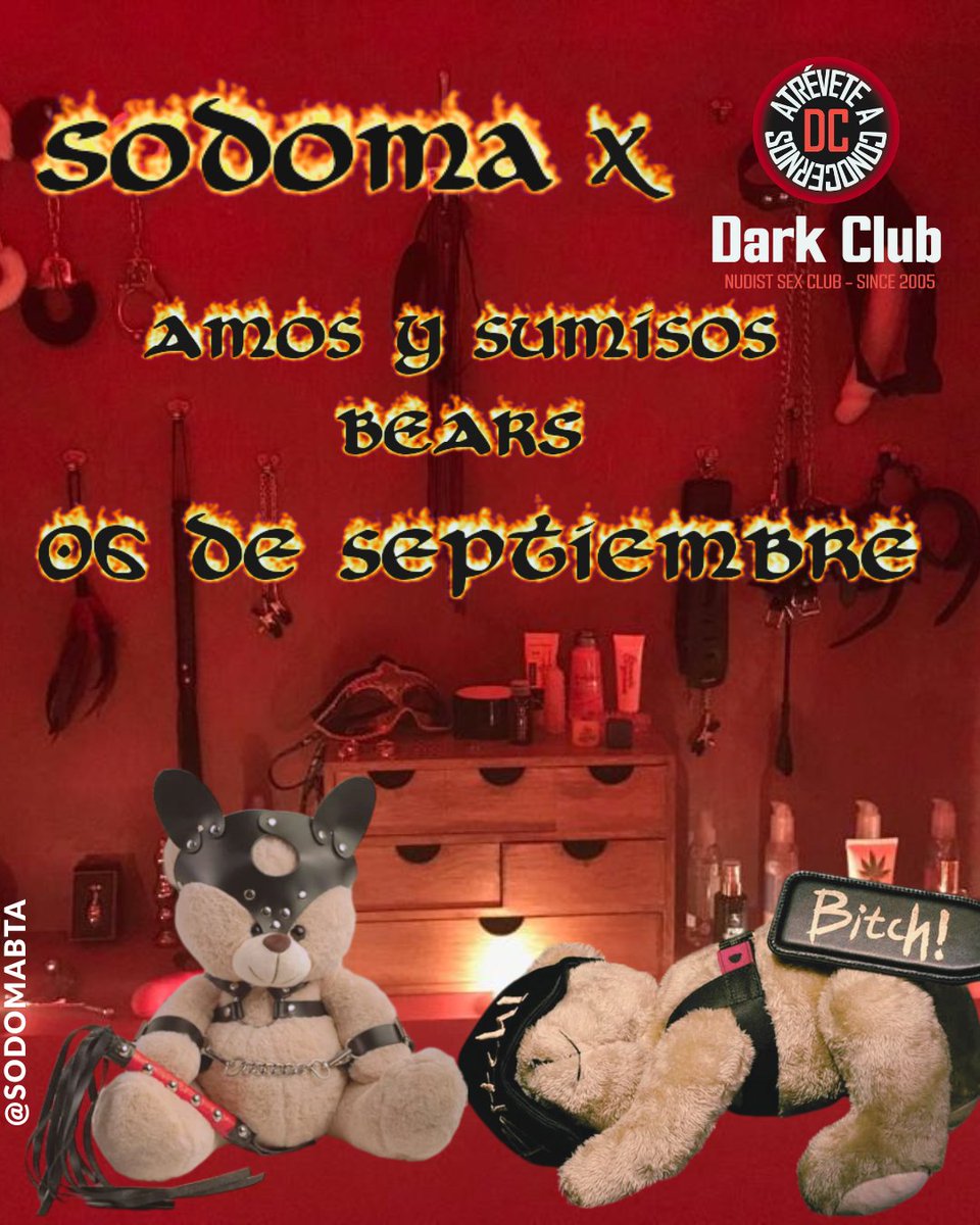Nos vemos este 06 de septiembre  en <a href="/Dark_club_2005/">DARK CLUB Bogotá</a> <a href="/DarkClub24/">DARK CLUB BAR</a>  en que mood iras?
Sumiso o amo? 😈 será una noche llena  de lujuria donde podrás dejar fluir tus más oscuros fetiches  🔥🔥🔥
Info de nuestros eventos:
wa.me/573202156086