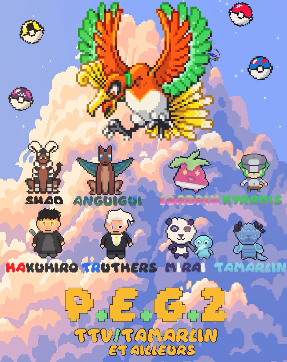 📢OYÉ OYÉ 📢

Annonce officielle de la tant attendue 2e édition du Pokémon, En Gros.

Une course en Nuzlocke Random Soul Link (c'est dur et gambling donc venez c'est lourd)

Venez nous voir galérer à finir Heartgold en live sur Twitch 🥳 Début ce mardi 20h

(visuel by <a href="/BZHNath/">Nath</a> )