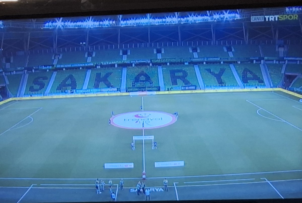 Sakaryaspor taraftarından yine muazzam  koreografi.