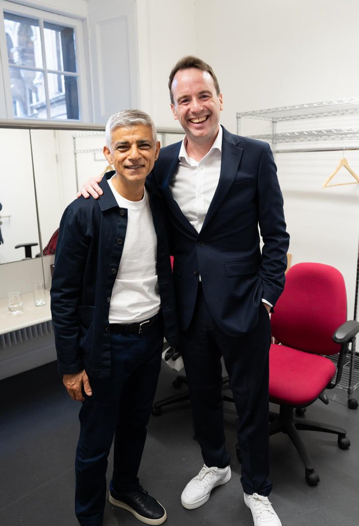 Matt Forde (@mattforde) on Twitter photo Absolutely brilliant chat with <a href="/SadiqKhan/">Sadiq Khan</a> on The Political Party this afternoon.
He was on mega form.
Podcast out soon… Absolutely brilliant chat with <a href="/SadiqKhan/">Sadiq Khan</a> on The Political Party this afternoon.
He was on mega form.
Podcast out soon…