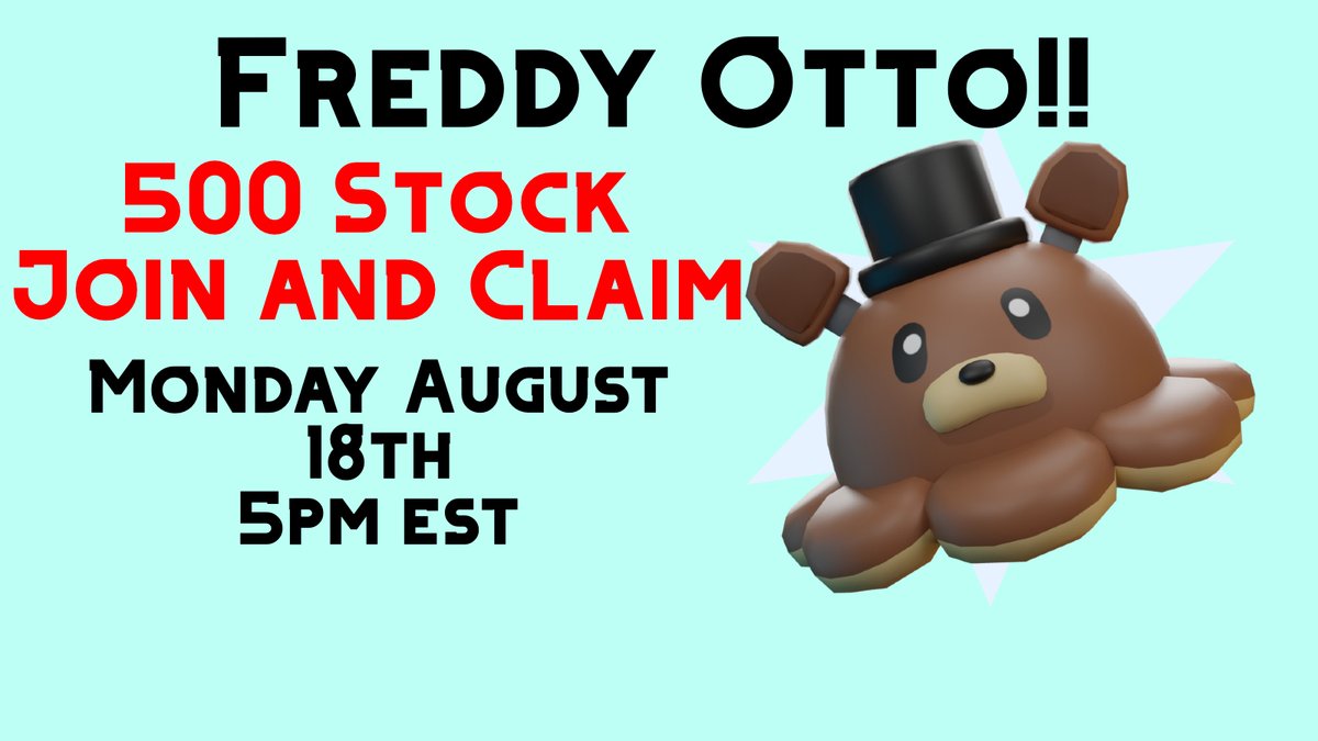 shadowlui12's tweet image. Tomorrow I&apos;ll be dropping my first join and claim free ugc with 500 stock!! 
gonna be in the worst join and claim game ever made with a requirement of being in this group roblox.com/communities/35…
see yall there!
#FreeUGC #Roblox #RobloxUGCLimited