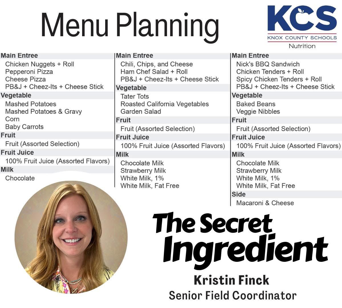 The Secret Ingredient: This week’s blog focuses on how we plan cafeteria menus.

Read more: facebook.com/share/p/1ArDBo…