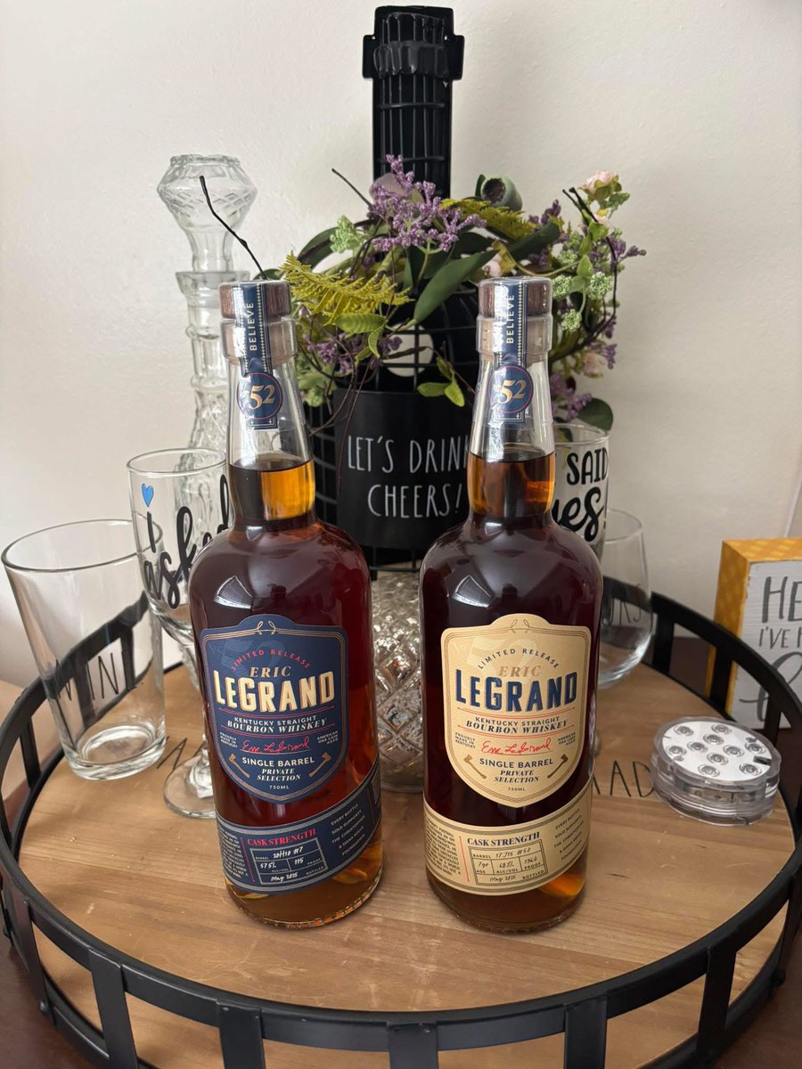 What an incredible moment for Eric LeGrand Bourbon! It's so cool to see the cask strength single barrels, hand-picked. These bold, unique expressions of our Kentucky Straight Bourbon embody our community's passion and spirit. Cheers to resilience and giving back with every case!