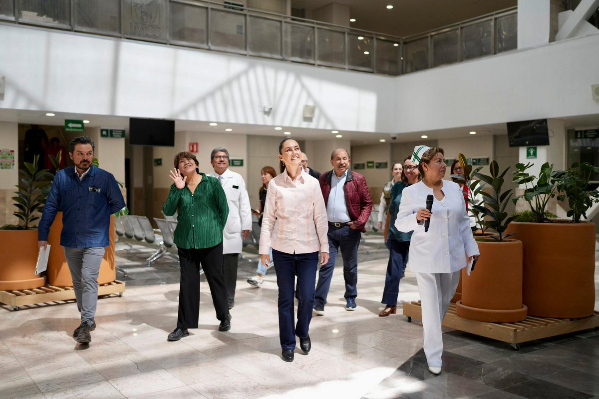 Claudiashein's tweet photo. Hoy inauguramos la Unidad de Medicina Familiar No. 93 del IMSS en Ecatepec, Estado de México. Todos los días trabajamos para garantizar que la atención a la salud sea gratuita y de calidad, para todas y todos los mexicanos. https://t.co/nZWPqQBu1f